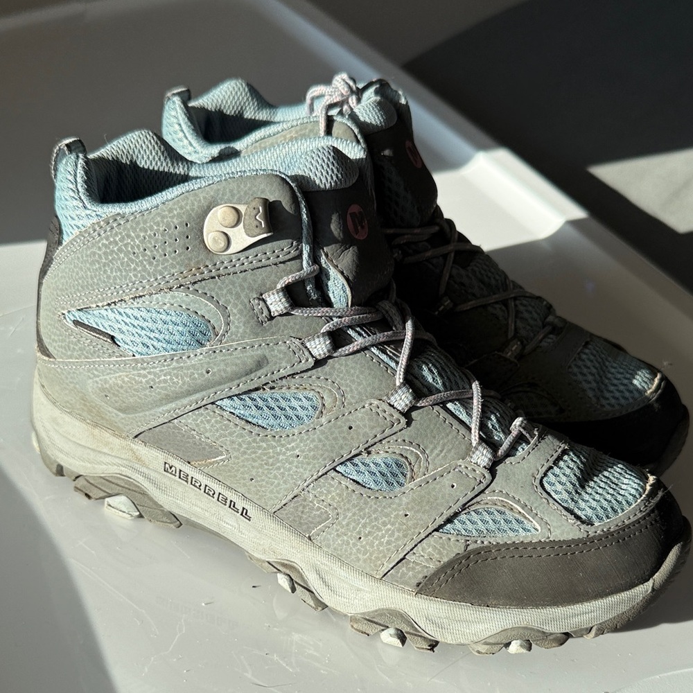Merrell Gray and Light Blue Outdoor Boots